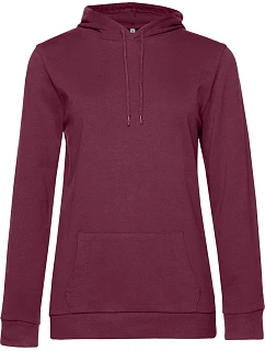 B&C #Hoodie /women Dámská mikina s kapucí 01.W04W wine