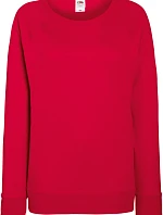 Fruit of the Loom Lady-Fit LW Raglan Sweat Dámská raglánová mikina 16.2146 red