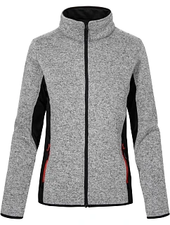 Promodoro 7705 Dámská pracovní pletená fleecová bunda 40.7705 heather grey