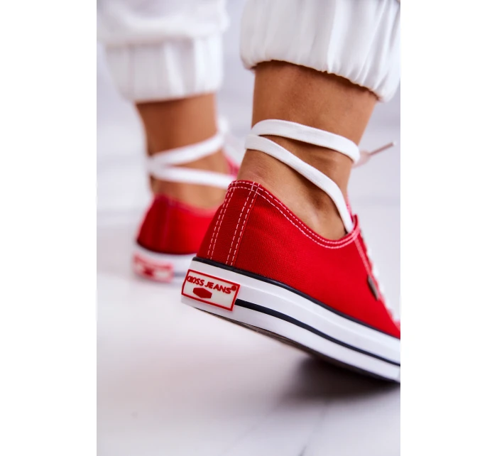 Dámské klasické tenisky model 21577962 červená - Cross Jeans