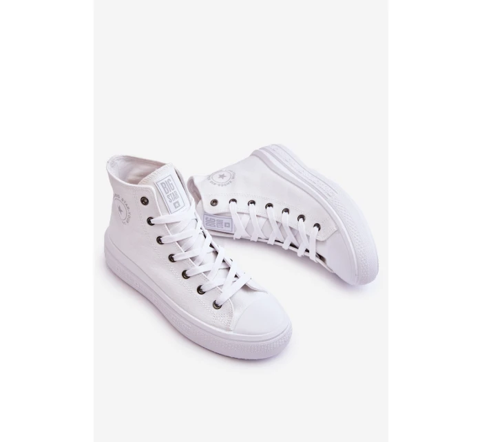 Dámské vysoké tenisky Big Star LL274A183 Bílé