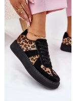 Dámské Tenisky S Vzorem Na Platformě Černé model 21689453 - Boto Dámské Tenisky S Vzorem Na Platformě Černé model 21689453 - Boto
