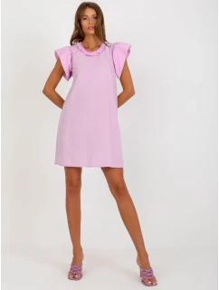 LK SK 506795 šaty.71 světle fialová