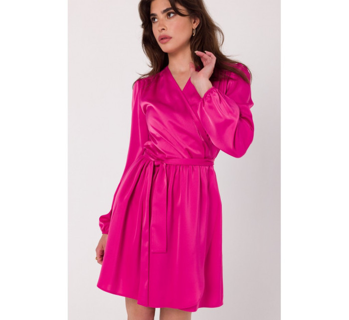 K175 Rozšířené šaty - růžové