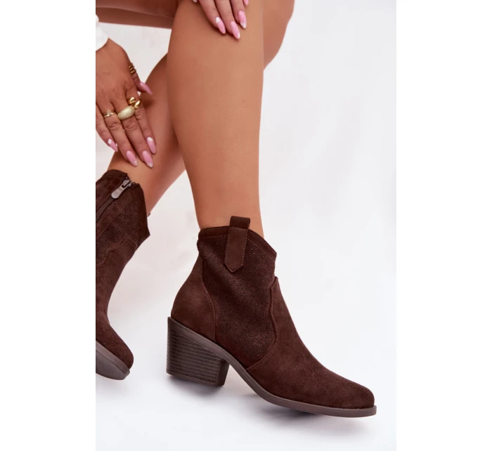 Boty na podpatku  model 224427 Step in style