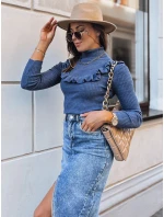 Dámský svetr NOAH modrý FashionStreet MY1403 Dámský svetr NOAH modrý FashionStreet MY1403