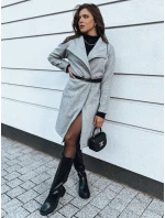 CELESTIA dámský kabát světle šedý FashionStreet NY0649 CELESTIA dámský kabát světle šedý FashionStreet NY0649
