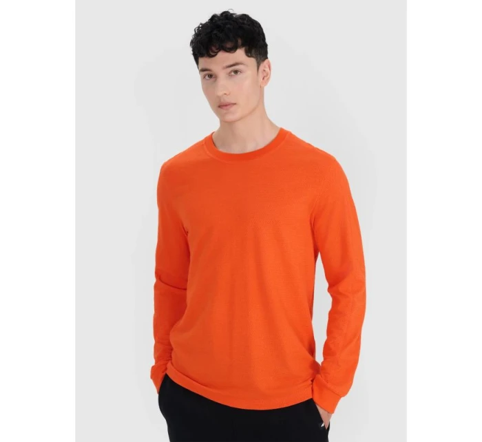 Pánské oversize hladké tričko s dlouhým rukávem 4F 4FRSS25TLONM518-70S pánské Pánské oversize hladké tričko s dlouhým rukávem 4F 4FRSS25TLONM518-70S pánské