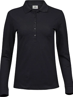 Tee Jays TJ 146 Dámské luxusní elastické piqué polo 18.0146 black