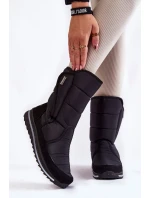 Dámské sněhule na suchý zip Progress model 21602437 Černé - Boto