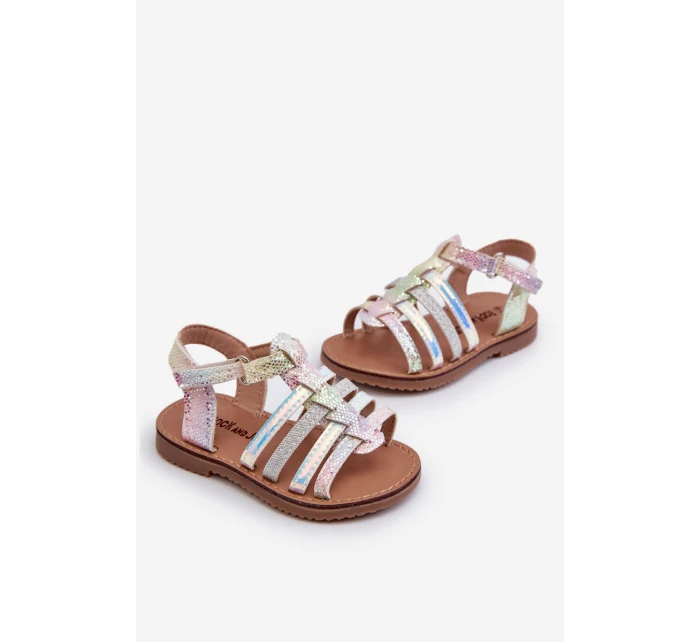 Dětské Gladiátorské Sandálky S Páskem V Multibarevném Designu Radovia Dětské Gladiátorské Sandálky S Páskem V Multibarevném Designu Radovia