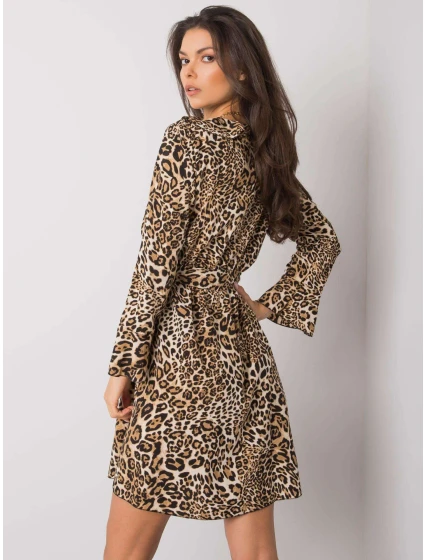 Šaty DHJ SK 13891B 2.72P černá a béžová