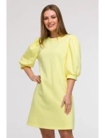 Šaty áčkového střihu s rukávy model 21047127 - BeWear