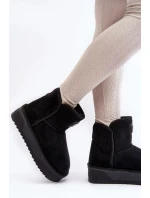 Veganské voděodolné sněhule na platformě D.Franklin černý