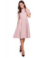 Dámské šaty model 18523055 pudr růžová - Makover
