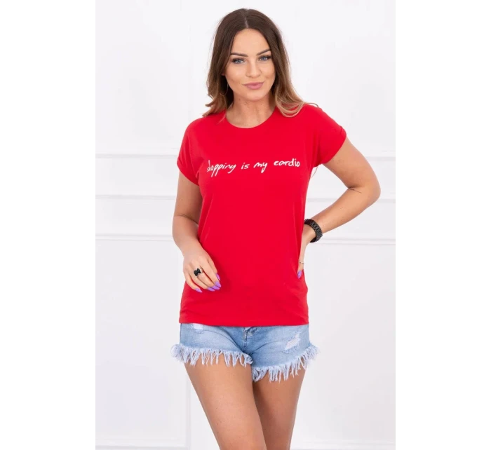 Dámské tričko model 21251221 červené - Kesi