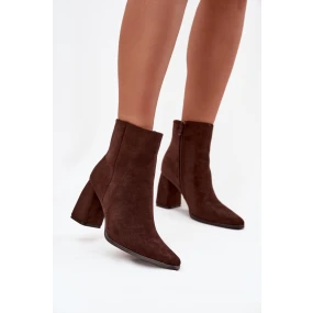 Boty na podpatku model 219843 Step in style Boty na podpatku model 219843 Step in style