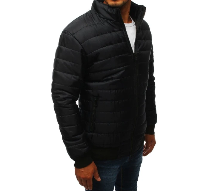 Pánská přechodná prošívaná bunda černá TX3270 Pánská přechodná prošívaná bunda černá TX3270