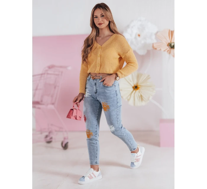 FLORENSSO modré dámské džíny slim fit kalhoty FashionStreet UY2467 FLORENSSO modré dámské džíny slim fit kalhoty FashionStreet UY2467