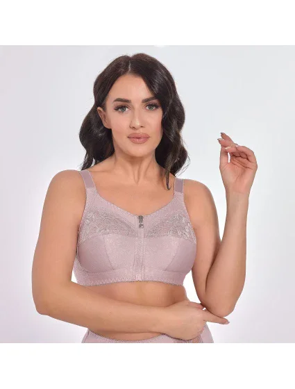 Měkká podprsenka s kosticí Zuza  Pink model 21114010 - Viki