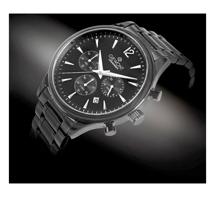 Pánské hodinky Giewont Chronograph Sapphire Black GW6310-B1 Pánské hodinky Giewont Chronograph Sapphire Black GW6310-B1