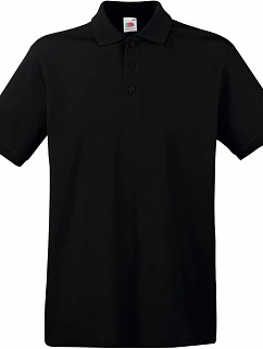 Premium Polo Piqué polo model 22441112 black - Fruit of the Loom