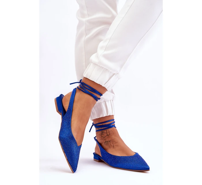 Vázané Baleríny S Modre model 21612808 - Boto