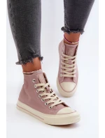 Dámské vysoké tenisky Big Star NN274277 růžové Dámské vysoké tenisky Big Star NN274277 růžové