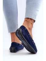 Dámské modré semišové mokasíny Si Passione Dámské modré semišové mokasíny Si Passione