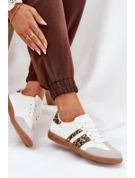 Nízké Dámské Tenisky Z Eko Kůže Leopardí Bílé Nonalorin Nízké Dámské Tenisky Z Eko Kůže Leopardí Bílé Nonalorin