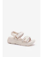 Dámské Sportovní Sandály Na Platformě Big Star model 21693771 Béžové - Big Star Shoes Dámské Sportovní Sandály Na Platformě Big Star model 21693771 Béžové - Big Star Shoes