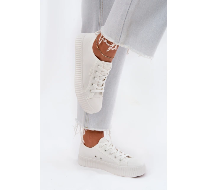 Dámské Textilní Tenisky Na Platformě Big Star model 21694349 Bílé - Big Star Shoes Dámské Textilní Tenisky Na Platformě Big Star model 21694349 Bílé - Big Star Shoes