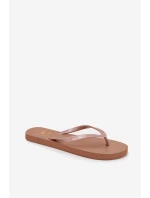 Dámské Japonské Pantofle Světle Hnědé 4FMM00FFLIF018-82S Dámské Japonské Pantofle Světle Hnědé 4FMM00FFLIF018-82S