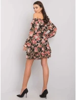 Šaty DHJ SK  černá a růžová model 16300525 - FPrice