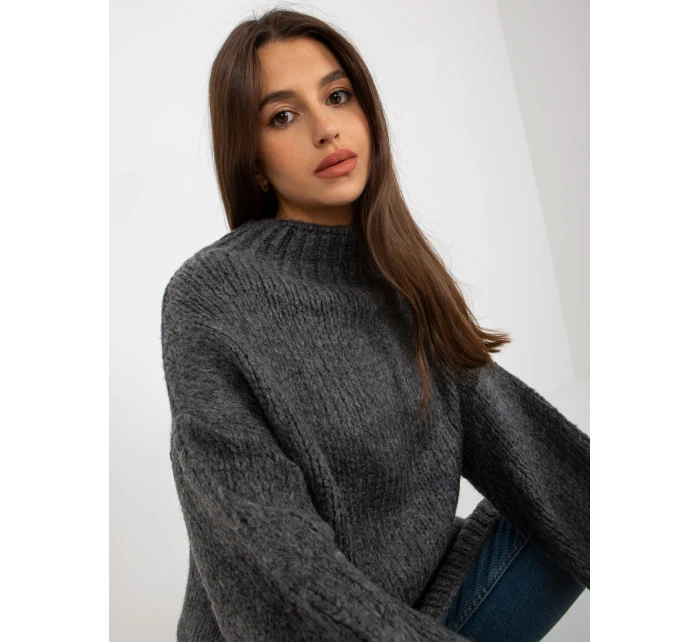 Dámský svetr LC SW model 17655137 tmavě šedý - FPrice
