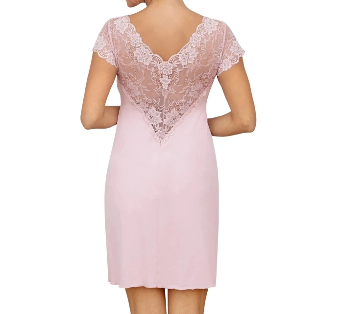 Dámská noční košilka Ismena Pudr růžová - Donna Dámská noční košilka Ismena Pudr růžová - Donna