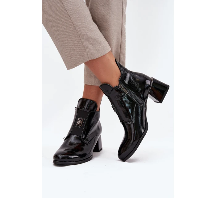 Boty na podpatku model 216971 Step in style Boty na podpatku model 216971 Step in style