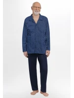 Pánské pyžamo Martel 403 Antoni III délka/r 3XL-4XL pyžamo na zip Pánské pyžamo Martel 403 Antoni III délka/r 3XL-4XL pyžamo na zip
