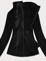 Černá dámská mikina s nízkým stojáčkem (HH020-01)