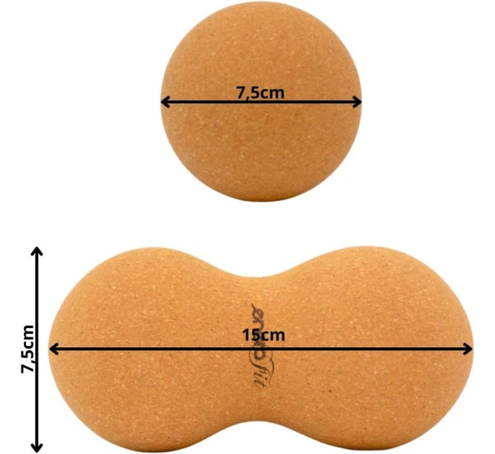 Korkové míče na nohy model 21824808 cm FIT - Enero Korkové míče na nohy model 21824808 cm FIT - Enero