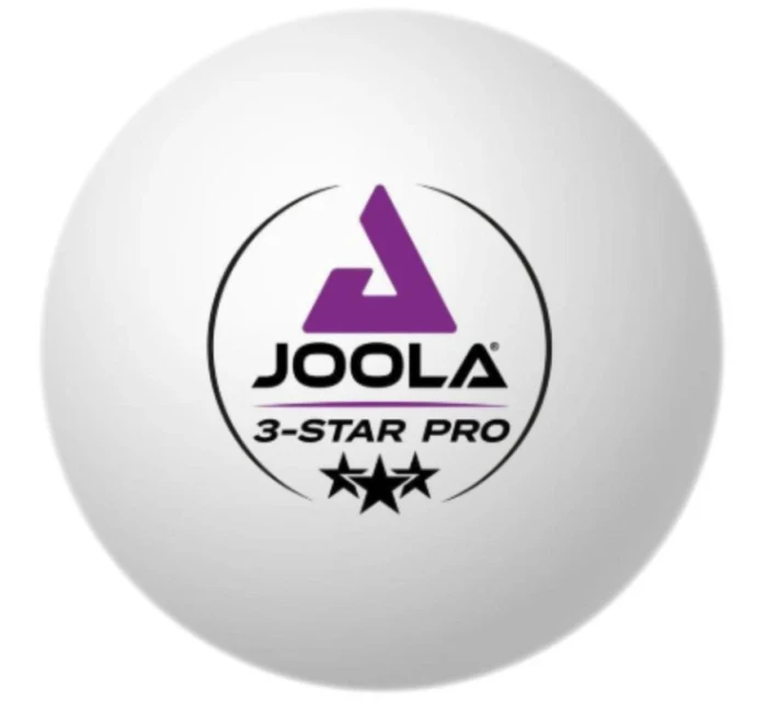 JOOLA PRO 3 STAR MÍČKY NA STOLNÍ TENIS 24KS BÍLÉ JOOLA PRO 3 STAR MÍČKY NA STOLNÍ TENIS 24KS BÍLÉ