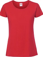 Fruit of the Loom Lady-Fit Iconic 195 T Dámské tričko z těžké bavlny 16.1424 red
