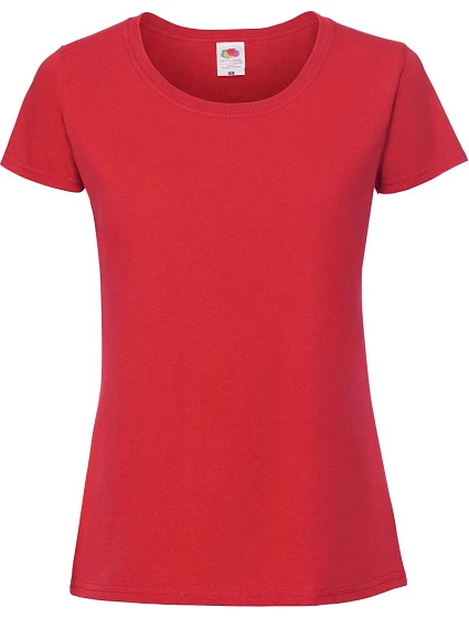 Fruit of the Loom Lady-Fit Iconic 195 T Dámské tričko z těžké bavlny 16.1424 red Fruit of the Loom Lady-Fit Iconic 195 T Dámské tričko z těžké bavlny 16.1424 red