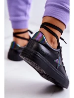 Kožené tenisky Star Big Star model 21580383 Black - Big Star Shoes Kožené tenisky Star Big Star model 21580383 Black - Big Star Shoes