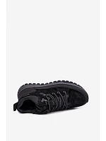 Pánské semišové zimní kozačky s podšívkou Big Star model 22556726 Černé - Big Star Shoes