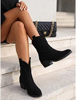 damskie zamszowe z czarne model 22361830 - FashionStreet