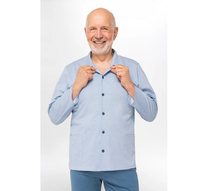 Pánské pyžamo Martel 403 Antoni III délka/r 3XL-4XL pyžamo na zip Pánské pyžamo Martel 403 Antoni III délka/r 3XL-4XL pyžamo na zip