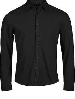 TJ Košile piqué s dlouhým rukávem  18. black model 22464871 - Tee Jays