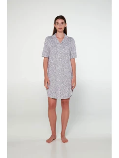 Vamp - Noční košile s knoflíky a potiskem 20331 - Vamp
