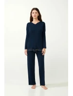 Pyžamo se zlatými detaily model 20515604 - Vamp